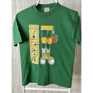1980S Boston Celtics T Shirt Green Single Stitch Swingster Mens